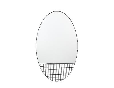 RRP: $549, Roosevelt Mirror Black 800x20x800mm, 50...