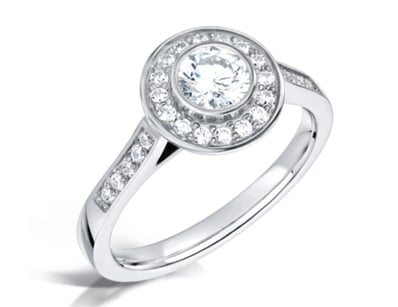 Luxury Platinum Diamond Engagement Ring Collection - Lot 9