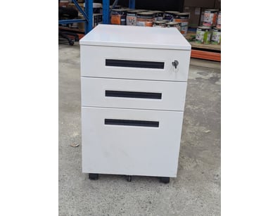 Office drawers, white, 3 drawers, 2 keys supplied
...