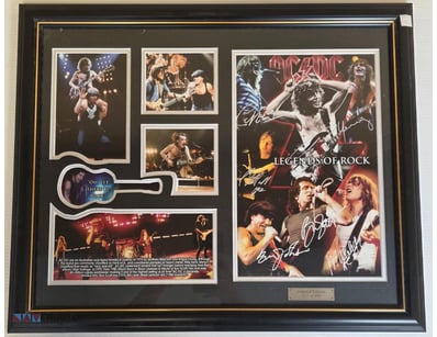 AC/DC "LEGENDS OF ROCK" LIMITED EDITION SIGNED FRA...