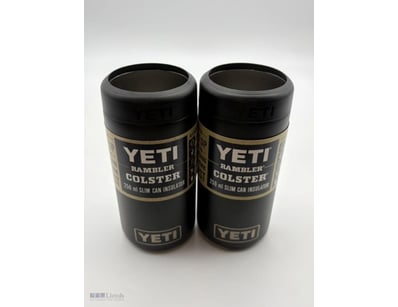 Twin Pack! 2 Yeti Colster Slim 250Ml - Black - New...