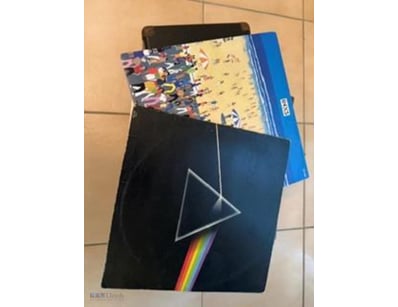 Record Player And 25 Records