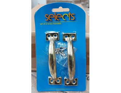 BOX LOT- QTY 48   Webb Selects brass handles, set ...