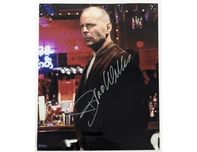 BRUCE WILLIS SIGNED MOVIE PHOTO / PHOTOGRAPH WITH ...