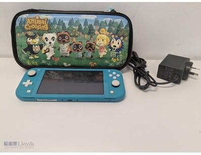 NINTENDO SWITCH LITE ANIMAL CROSSING CONSOLE BUNDL...