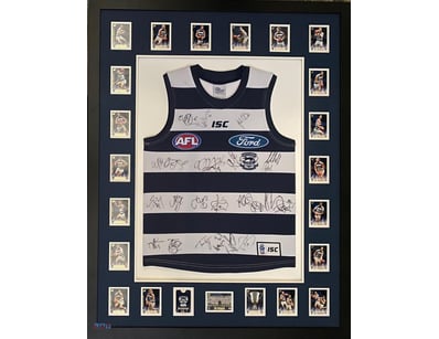 2011 GEELONG CATS PERSONALLY SIGNED GUERNSEY "2011...