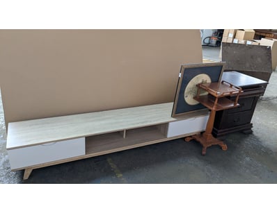 Homewares, including low line TV unit, bedside tab...
