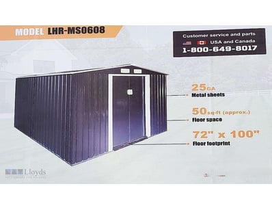 FACTORY DIRECT ** Unused Landhoner, METAL SHED - L...