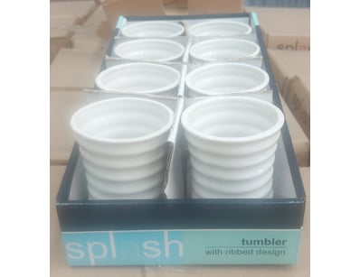 RRP: $28,980 BOX LOT - QTY  x 8 Splash brand tumbl...