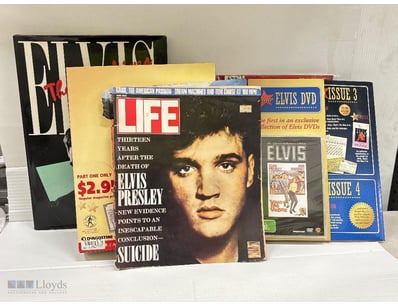 COLLECTION OF ELVIS PRESLEY BOOKLET, MAGAZINES, CO...