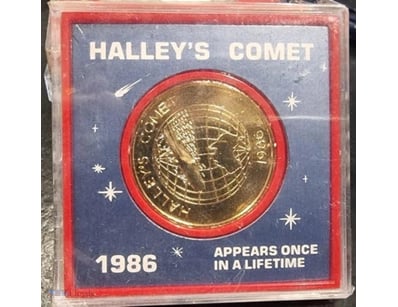 1986 HALLEY'S COMET COMMEMORATIVE MUSEUM OF VICTOR...