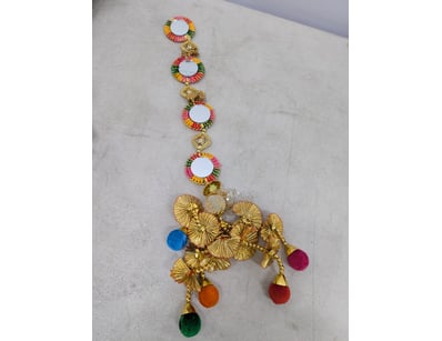 Mirrored pendant, double sided mirror discs, colou...