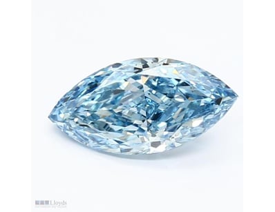 1.50 CARAT MARQUISE CUT DIAMOND FANCY VIVID BLUE /...