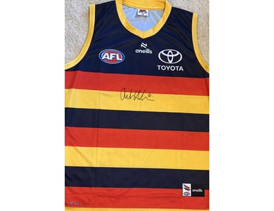 TONY MODRA SIGNED ADELAIDE CROWS GUERNSEY 

A Adel...