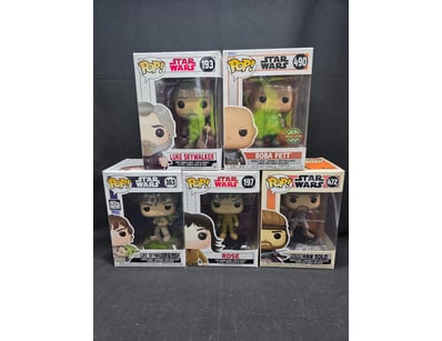 STAR WARS FUNKO POP COLLECTION - FIVE FIGURES (LUK...