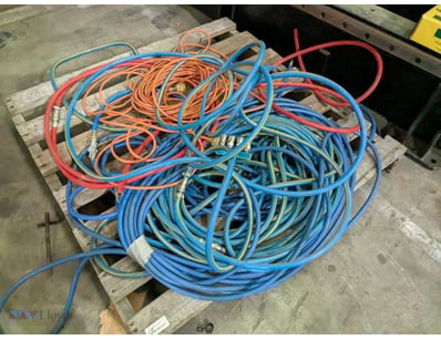 Assorted Air Hoses & Power Cables 

Sold as lot...