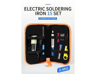 23 Piece Soldering Kit Pencil Grip Soldering Iron ...
