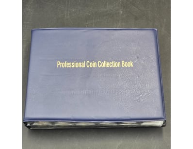 PROFESSIONAL COIN COLLECTION BOOK -  INCLUDES VARI...
