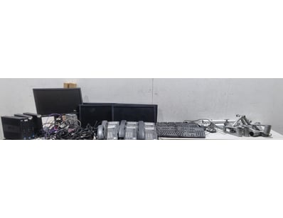 Office Equipment Lot, includes monitors,keyboards ...