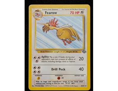 FEAROW POKÉMON TRADING CARD - BASE SET #36/64

5...