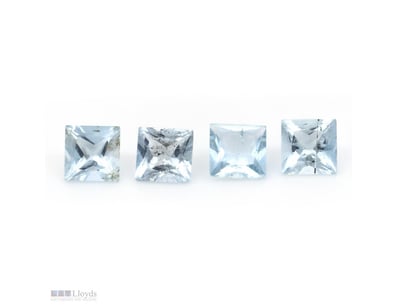 3.52CT TSW X 4, NATURAL AQUAMARINES     

Pear Fac...