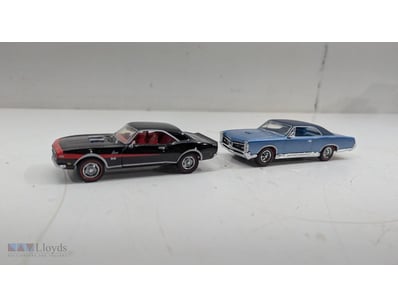 DIE CAST CARS, INCLUDING 1967 PONTIAC GTO, 1968 CA...
