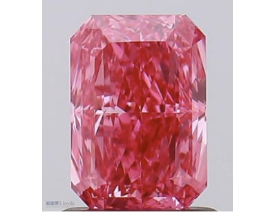LAB GROWN DIAMOND RADIANT 0.93CT PINK VVS 2       ...