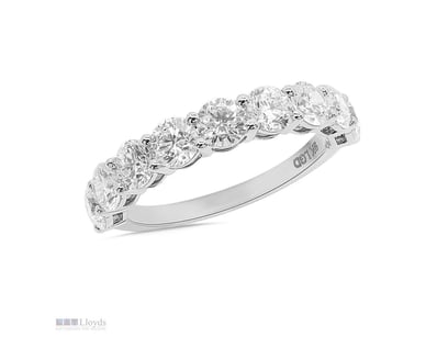 2.00 CARAT WHITE GOLD LAB GROWN DIAMOND BAND ( STA...