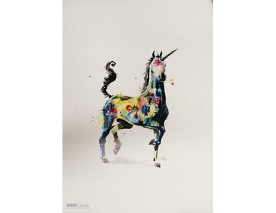 X3 PRINTS BY ARTIST LORA ZOMBIE.
TITLED UNICORN, W...