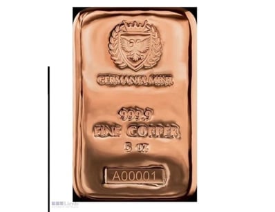 GERMANIA MINT NEW PRODUCT- 5 OUNCE PURE COPPER 

P...