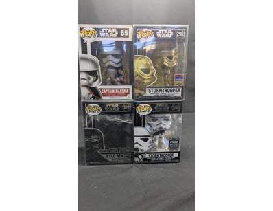 FUNKO POP! STAR WARS COLLECTION - FOUR FIGURE LOT ...