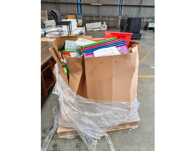 Pallet lot of homeware items, including storage bo...