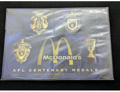 MCDONALD'S AFL CENTENARY MEDALS 1996 ELITE COLLECT...