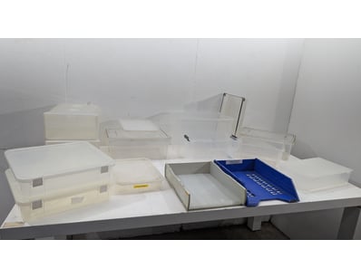 Comprehensive collection of storage containers fea...