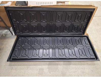 Durable oil drip tray or spill containment tray, c...