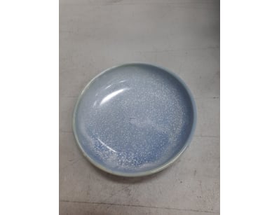 Bowl, duck egg blue finish, diameter 15cm.

SOLD A...
