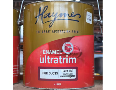 Haymes paint enamel ultra trim high gloss solvent ...