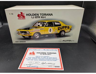 AUTOART 'ZUPPS' HOLDEN TORANA LJ GTR XU-1, DICK JO...