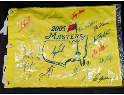 2005 MASTERS PLAYER SIGNED FLAG

Various Player ...