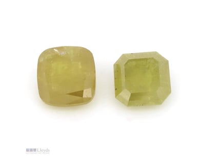 1.57CT TDW X 2, NATURAL FANCY YELLOW DIAMONDS     ...