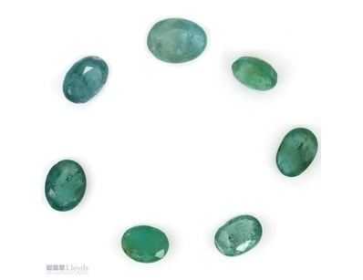 8.79CT TSW X 7, NATURAL EMERALDS     

Oval Facete...