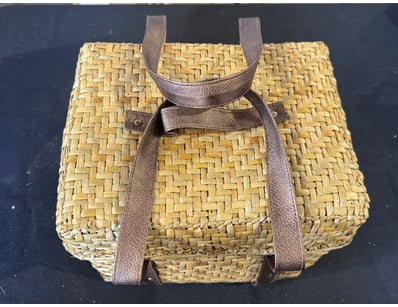Woven picnic basket

