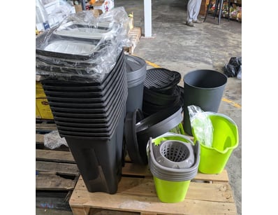 Bulk lot of cleaning and household storage product...