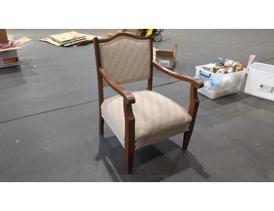 Multi Colour Pastel Fabric Upholstery Armchair Wit...