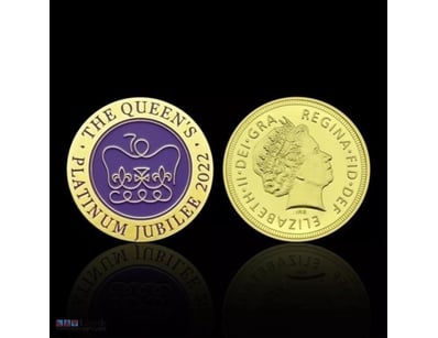 2022 QUEEN ELIZABETH PLATINUM JUBILEE GOLD PLATED ...