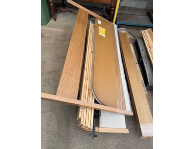 RRP $1455 King Size Bed Frame, Silverlynx, natural...