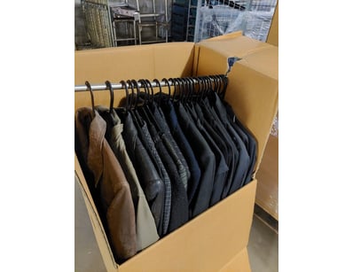 Bulk lot of approximately 20-25 men's jackets and ...