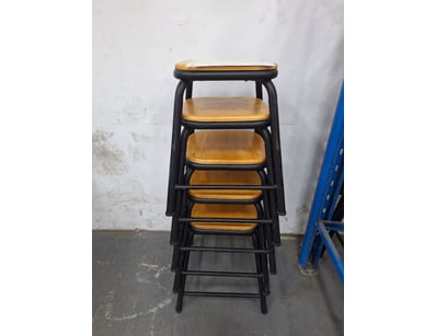 SMALL HELEN STOOL 5 STOOLS, Brown Scratches & Dent...