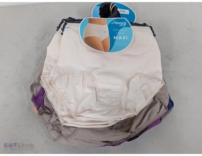 Collection of sloggi maxi underwear, sizes include...
