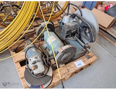 Pallet lot of Tool include Cut-Off Saw, Grinders ...